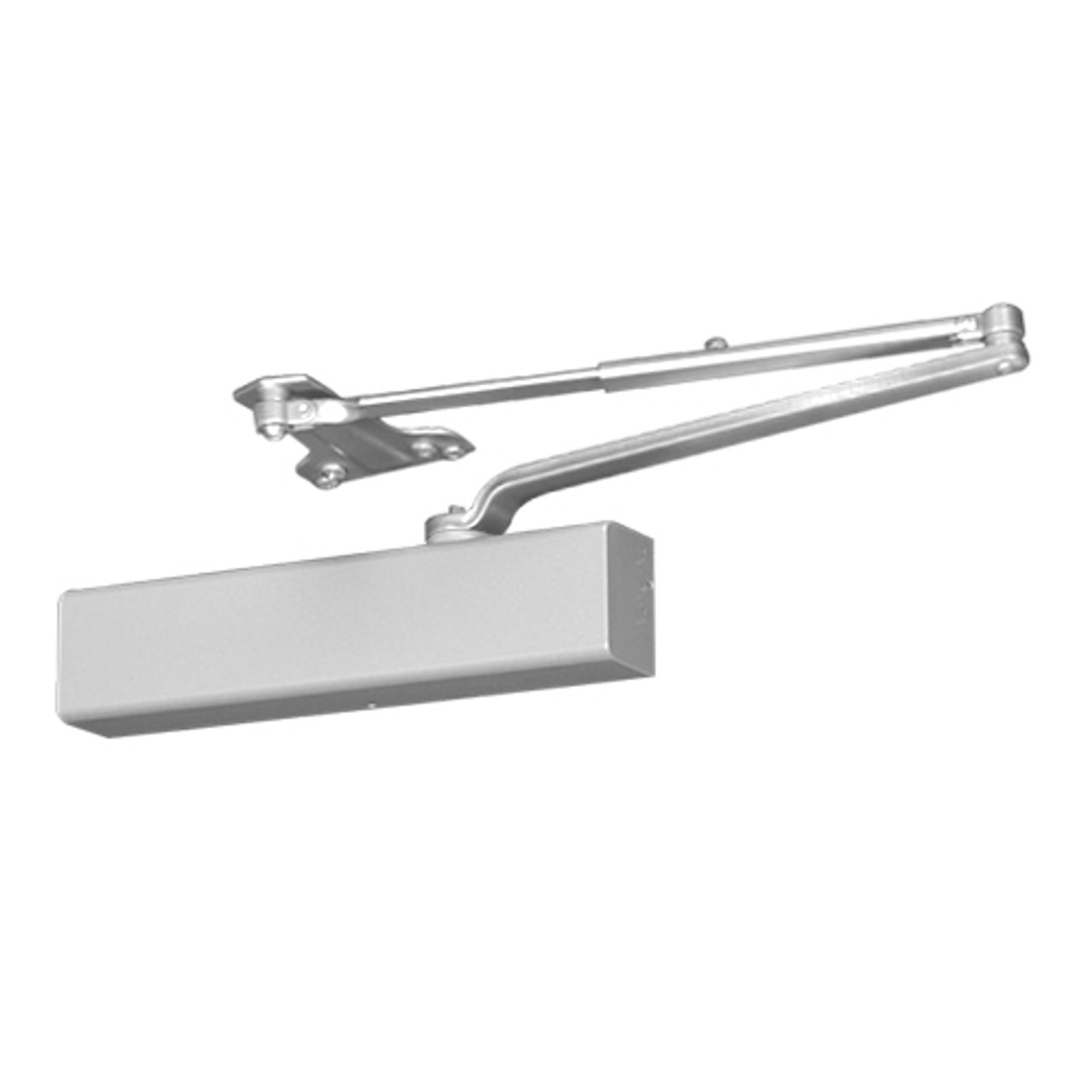 P8581-689 Norton 8000 Series Full Cover Non-Hold Open Door Closers with Parallel Low Profile Arm in Aluminum Finish