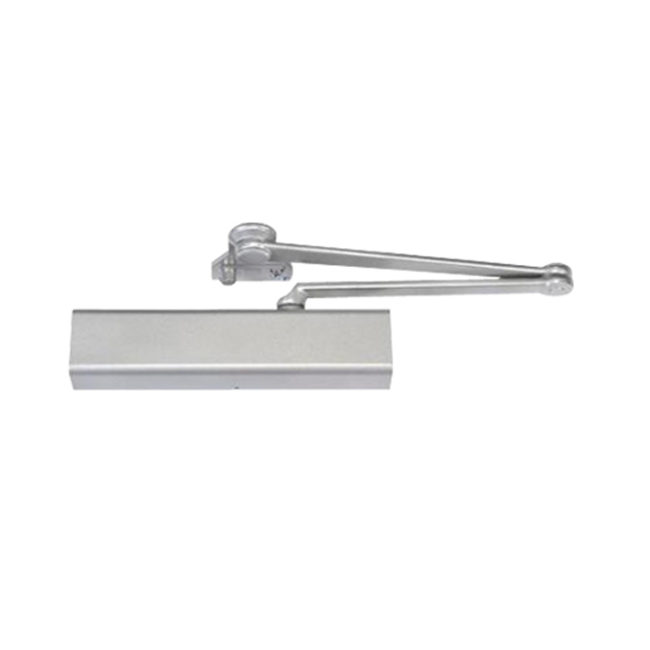 CLP8501-689 Norton 8000 Series Full Cover Non-Hold Open Door Closers with CloserPlus Arm in Aluminum Finish