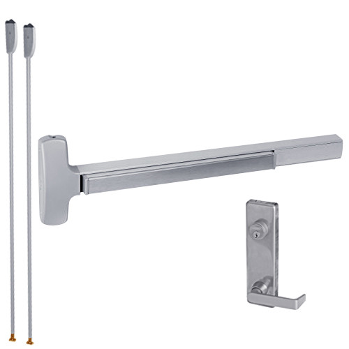 F-25-V-L-DANE-US26D-3-RHR Falcon Exit Device in Satin Chrome