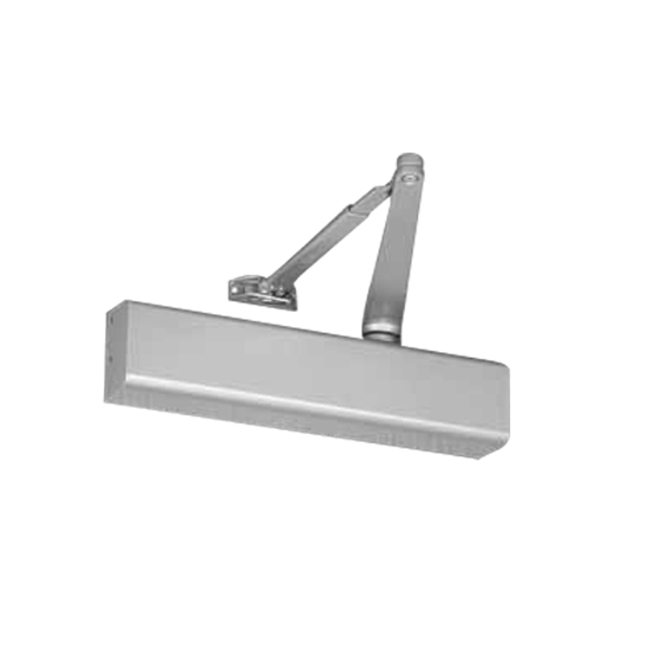 8581DA-689 Norton 8000 Series Full Cover Non-Hold Open Door Closers with Regular Low Profile Arm in Aluminum Finish