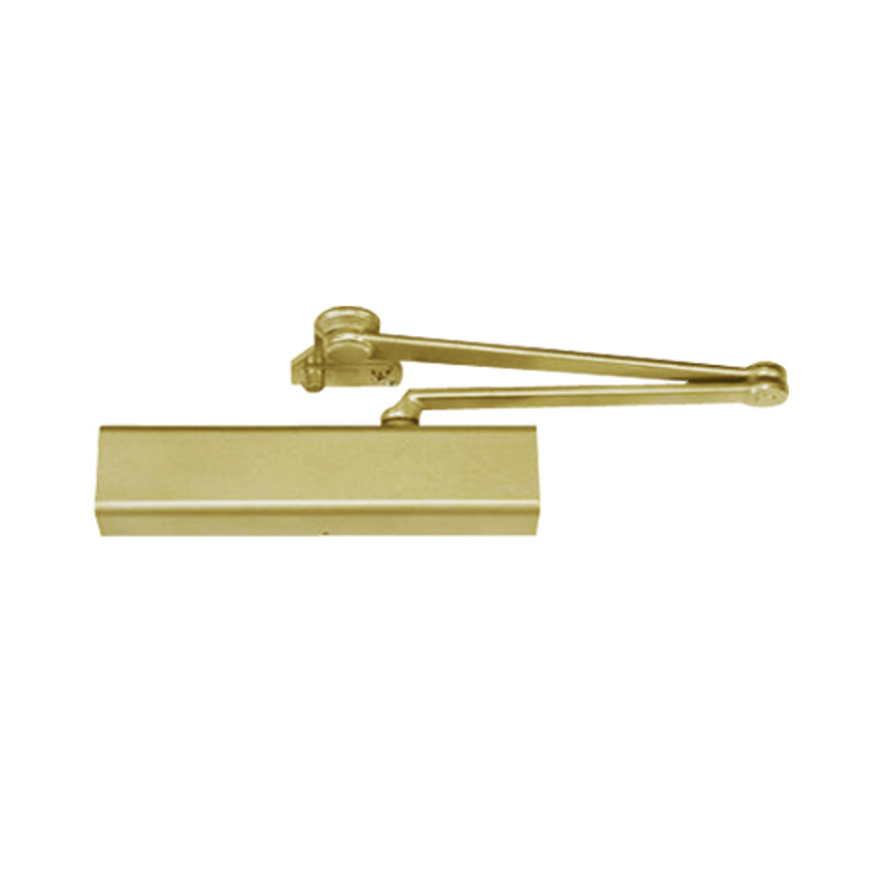 CLP8501DA-696 Norton 8000 Series Full Cover Non-Hold Open Door Closers with CloserPlus Arm in Gold Finish