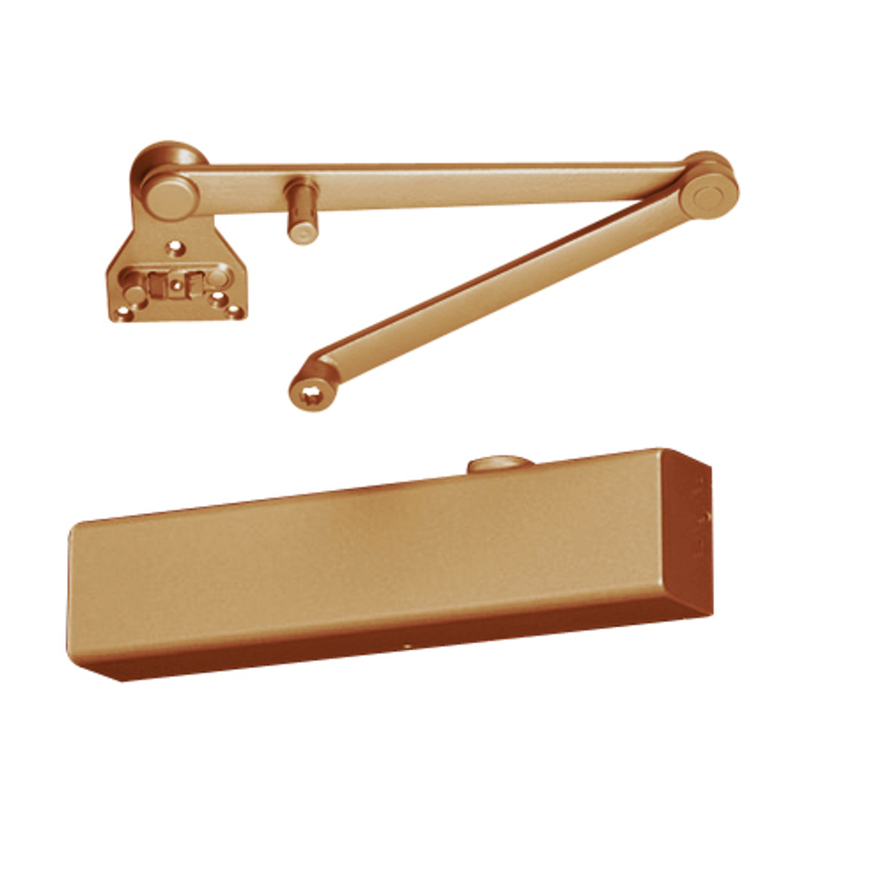 CLP8501RDA-691 Norton 8000 Series Full Cover Hold Open Door Closers with CloserPlus Ramp Arm in Dull Bronze Finish