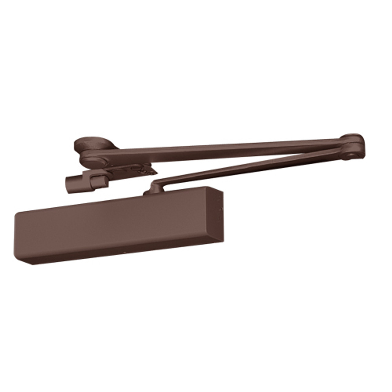 CPS8501TDA-690 Norton 8000 Series Full Cover Hold Open Door Closers with CloserPlus Spring Arm in Statuary Bronze Finish