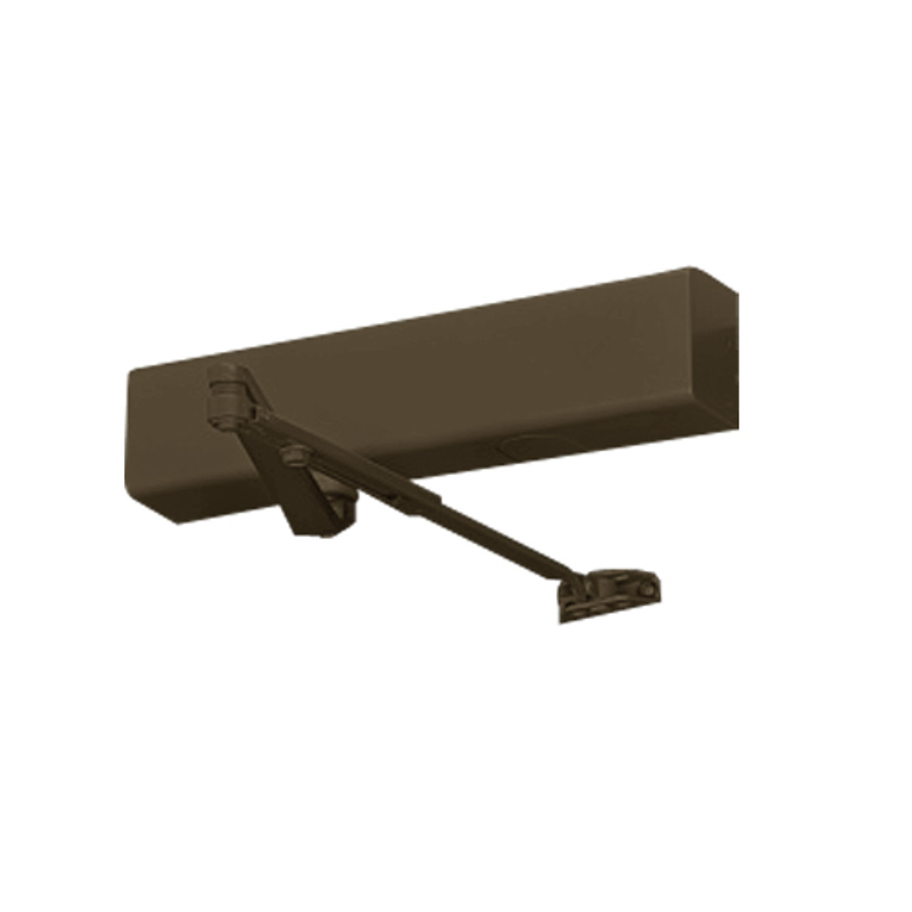 J8501HM-694 Norton 8000 Series Full Cover Hold Open Door Closers with Top Jamb Reveal 2-3/4 to 6-3/4 inch in Medium Amber Finish