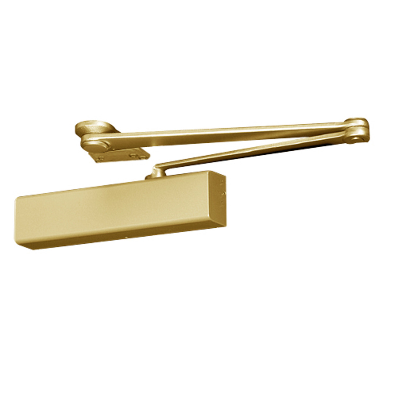 PR8501A-696 Norton 8000 Series Full Cover Non-Hold Open Door Closers with Parallel Rigid Arm in Gold Finish