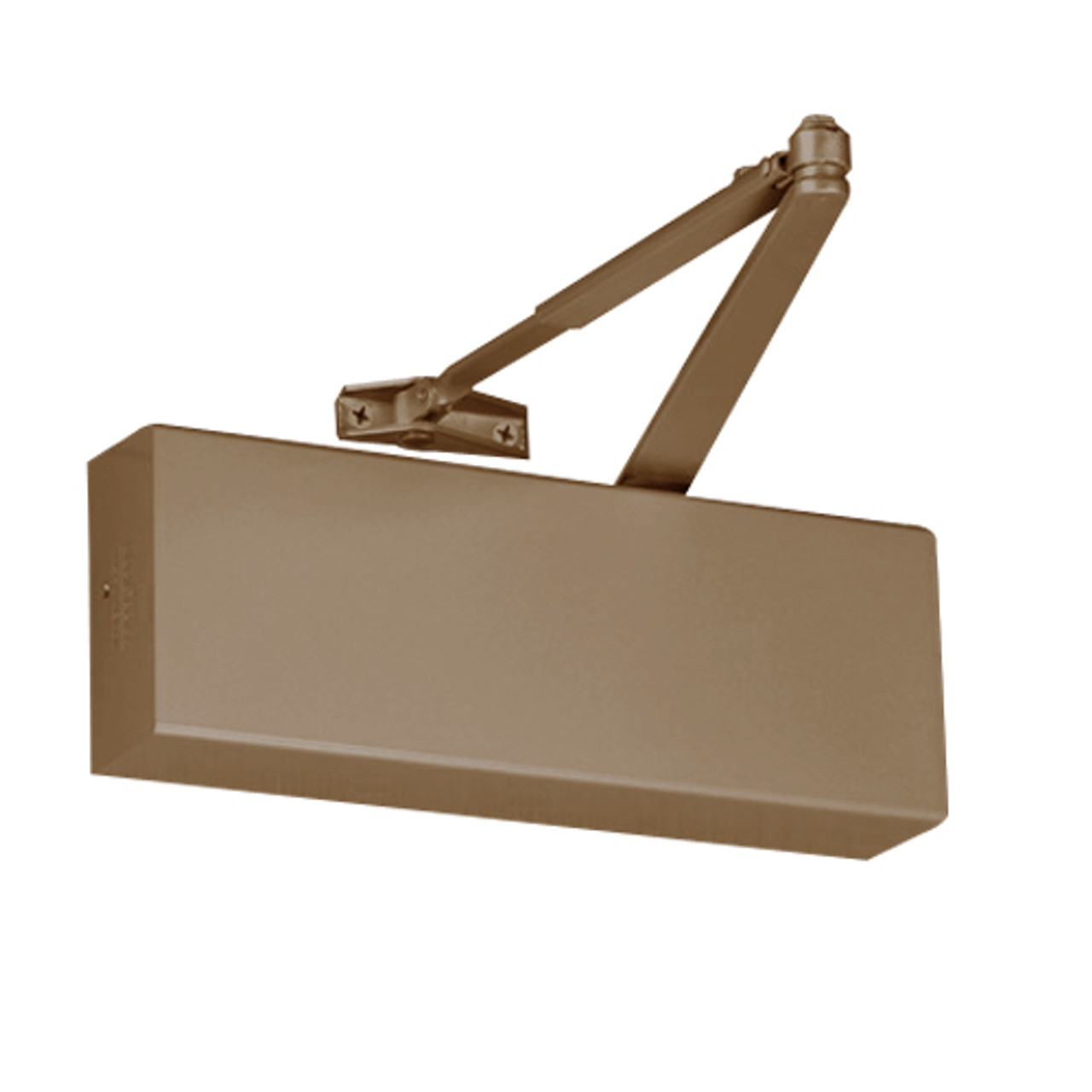 9500-691 Norton 9500 Series Non-Hold Open Cast Iron Door Closer with Regular Arm Parallel or Top Jamb to 3 inch Reveal in Dull Bronze Finish