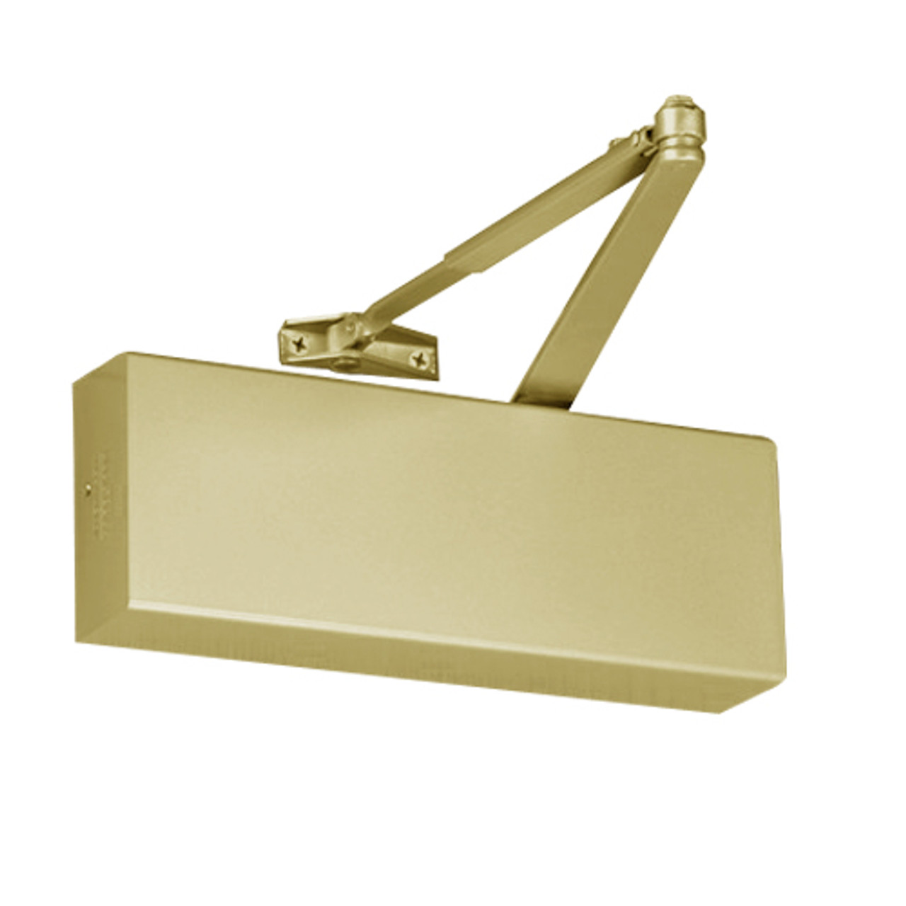 9500-696 Norton 9500 Series Non-Hold Open Cast Iron Door Closer with Regular Arm Parallel or Top Jamb to 3 inch Reveal in Gold Finish