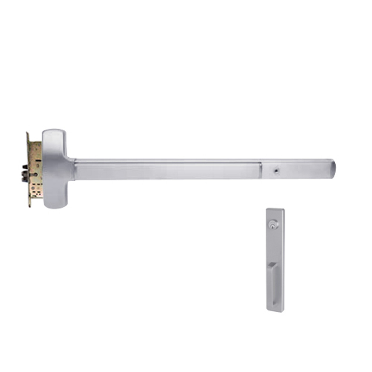25-M-NL-US32-3-LHR Falcon Exit Device in Polished Stainless Steel