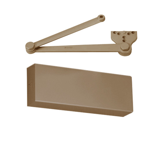 PR9500H-LH-691 Norton 9500 Series Hold Open Cast Iron Door Closer with Parallel Rigid Arm in Dull Bronze Finish