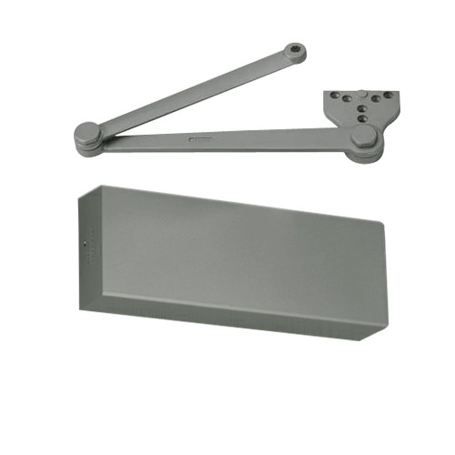 PR9500H-RH-694 Norton 9500 Series Hold Open Cast Iron Door Closer with Parallel Rigid Arm in Medium Amber Finish