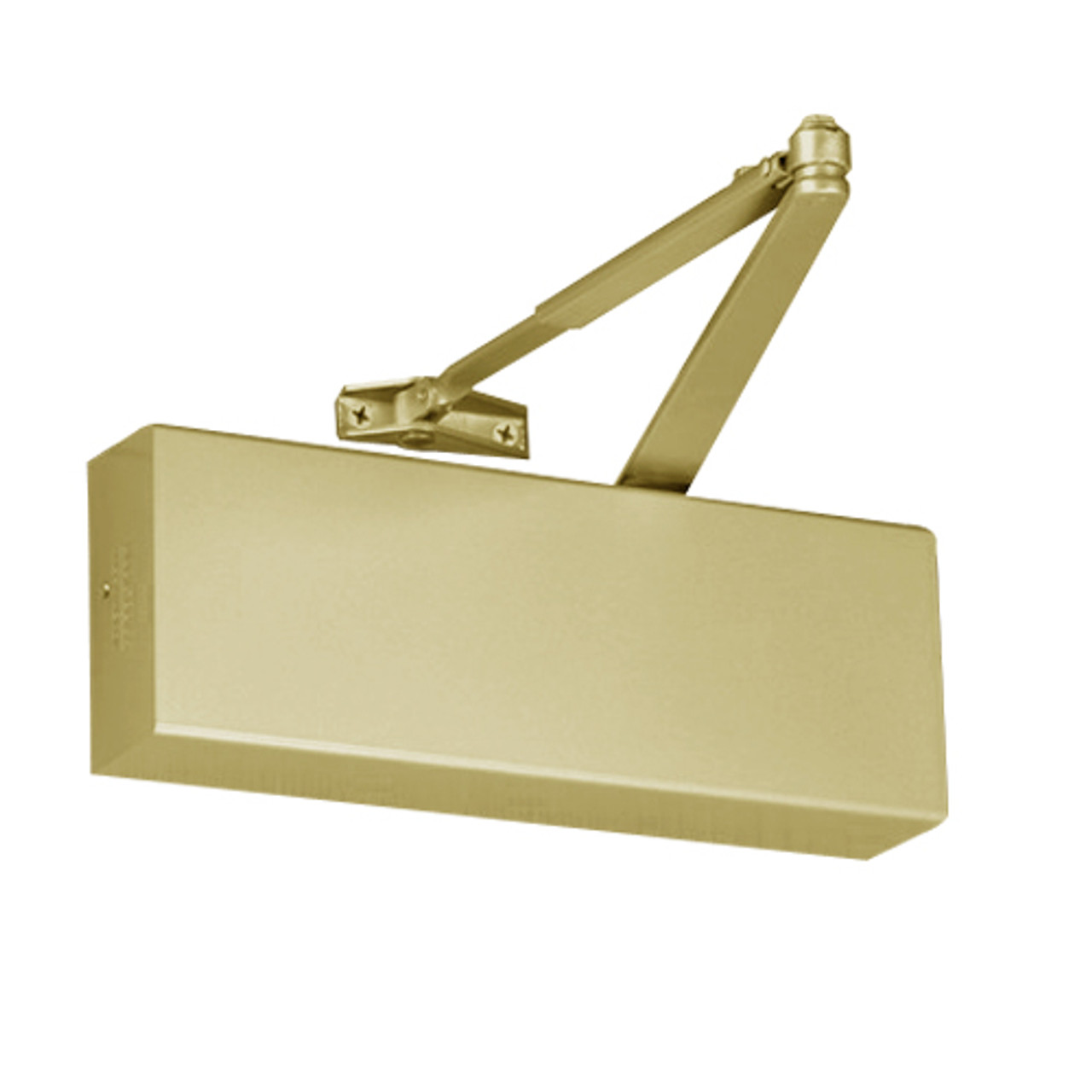 9500DA-696 Norton 9500 Series Non-Hold Open Cast Iron Door Closer with Regular Arm Parallel or Top Jamb to 3 inch Reveal in Gold Finish