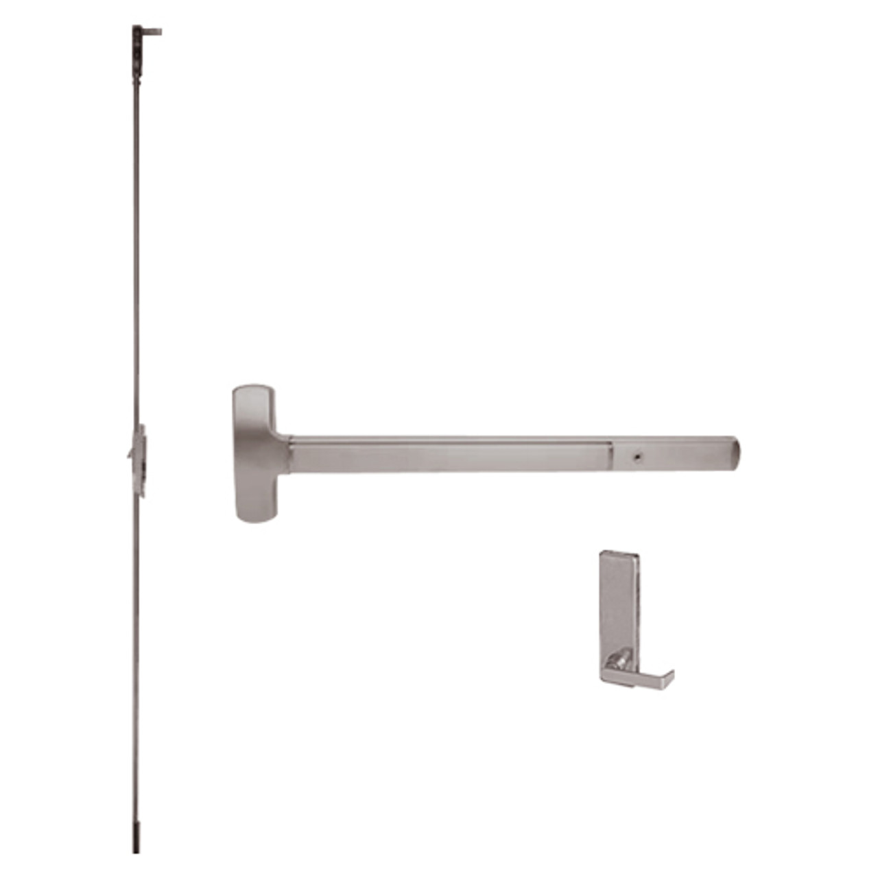 25-C-L-BE-DANE-US28-3-LHR Falcon Exit Device in Anodized Aluminum