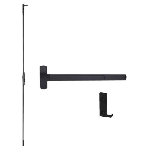 F-25-C-L-DANE-US19-3-RHR Falcon Exit Device in Flat Black Painted