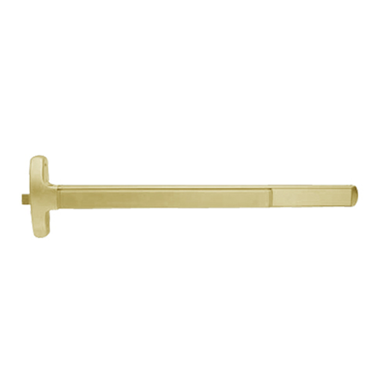 F-24-R-NL-OP-US4-3 Falcon Exit Device in Satin Brass