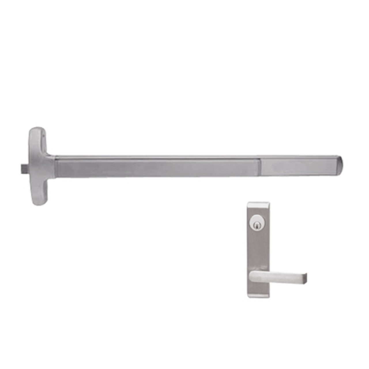 F-24-R-L-NL-DANE-US32D-3-LHR Falcon Exit Device in Satin Stainless Steel