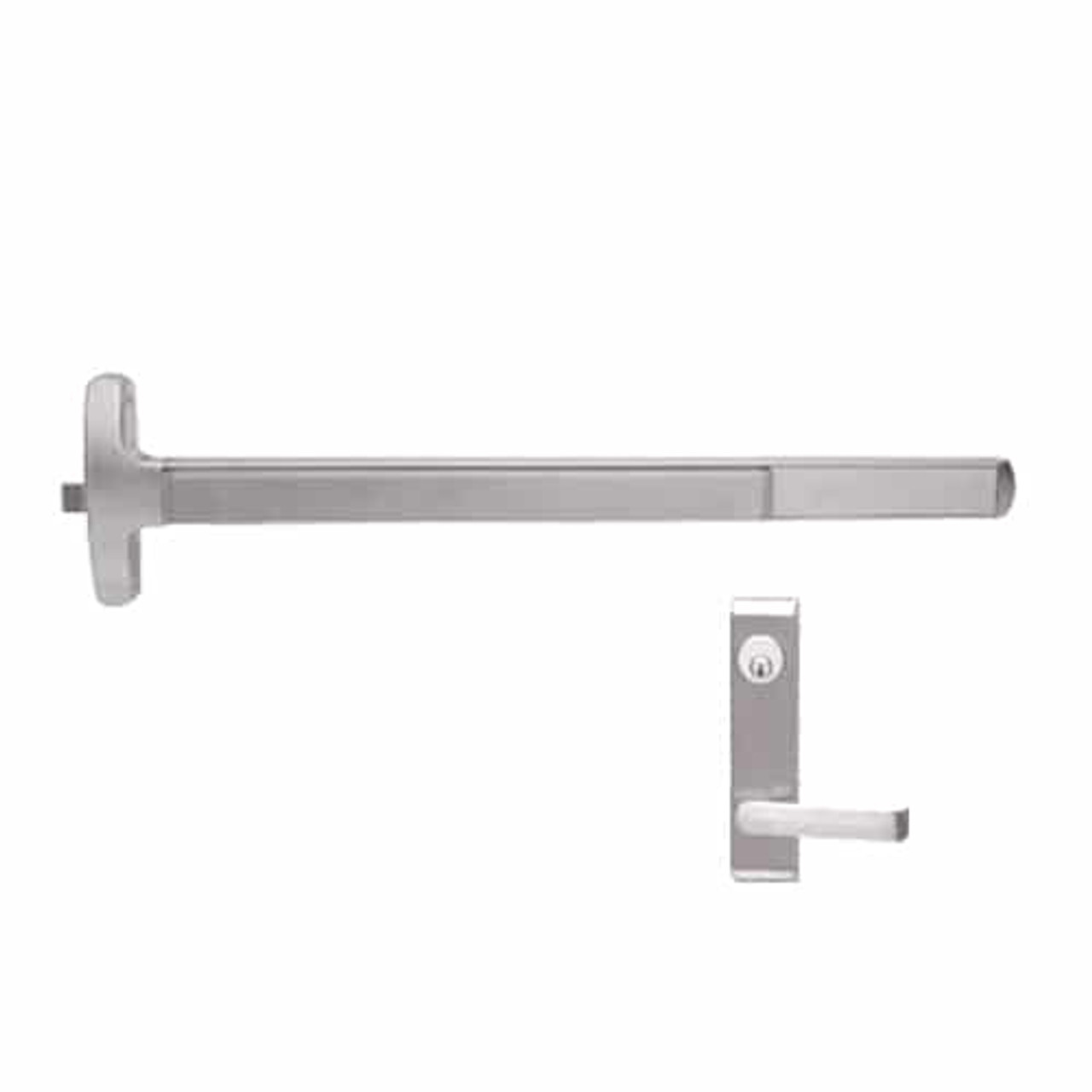 F-24-R-L-NL-DANE-US28-4-LHR Falcon Exit Device in Anodized Aluminum