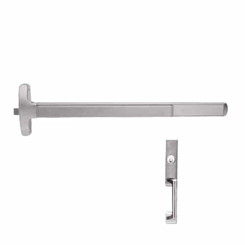 F-24-R-NL-US28-3-LHR Falcon Exit Device in Anodized Aluminum
