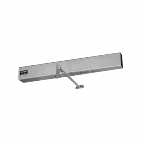 7224MPSO-LH-24VDC-689 Norton 7200 Series Electromechanical Closer and Holder with Double Lever Arm - 11 inch Main Arm Slave/Support Unit in Aluminum Finish