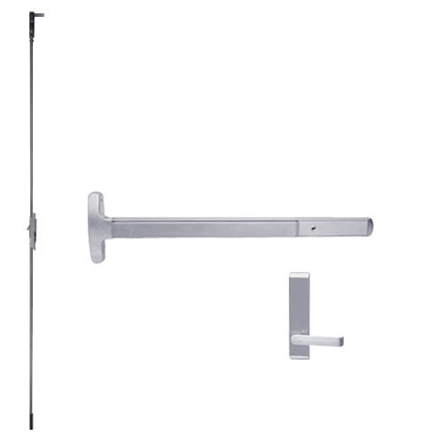 24-C-L-DT-DANE-US26D-4-LHR Falcon Exit Device in Satin Chrome