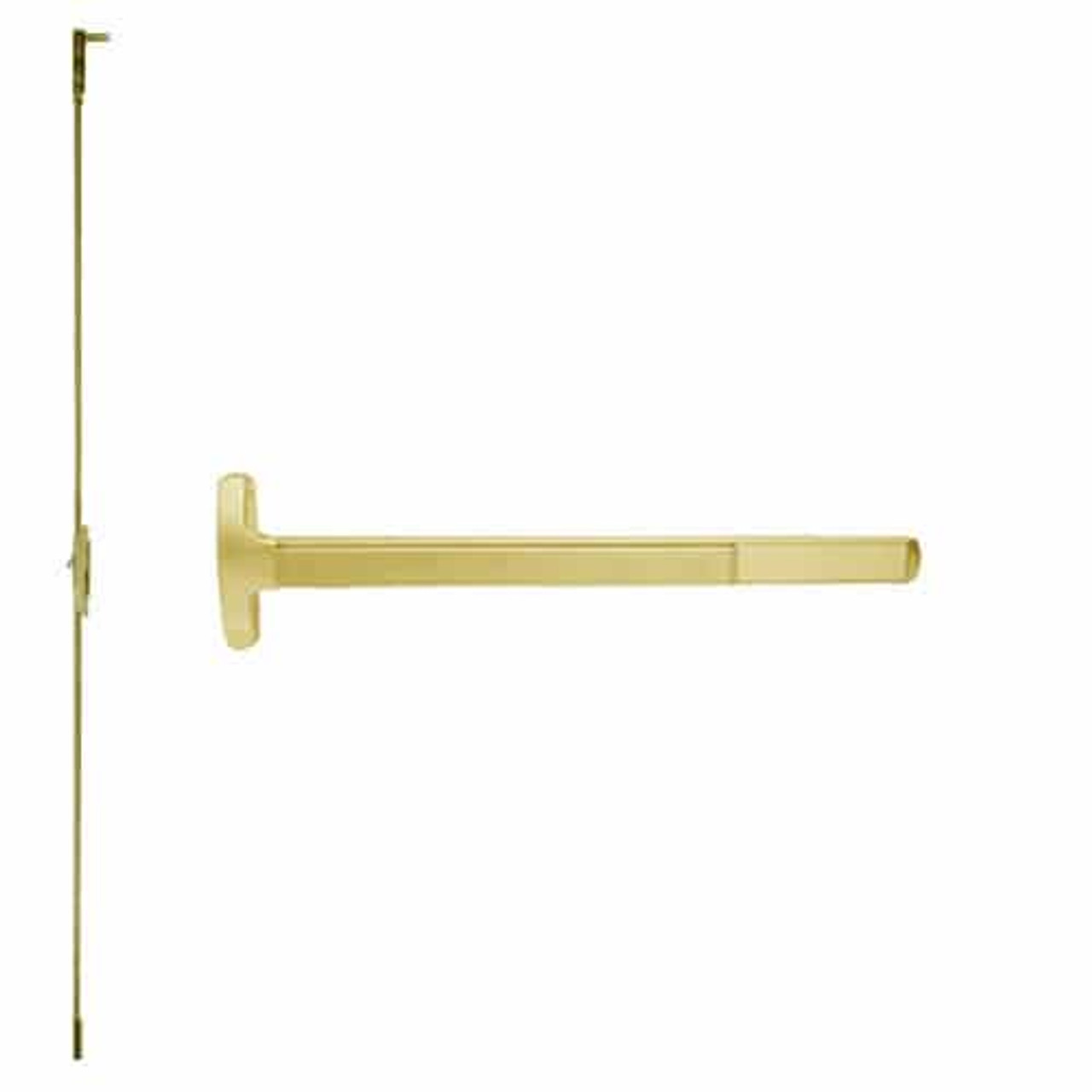 F-24-C-EO-US3-3 Falcon Exit Device in Polished Brass