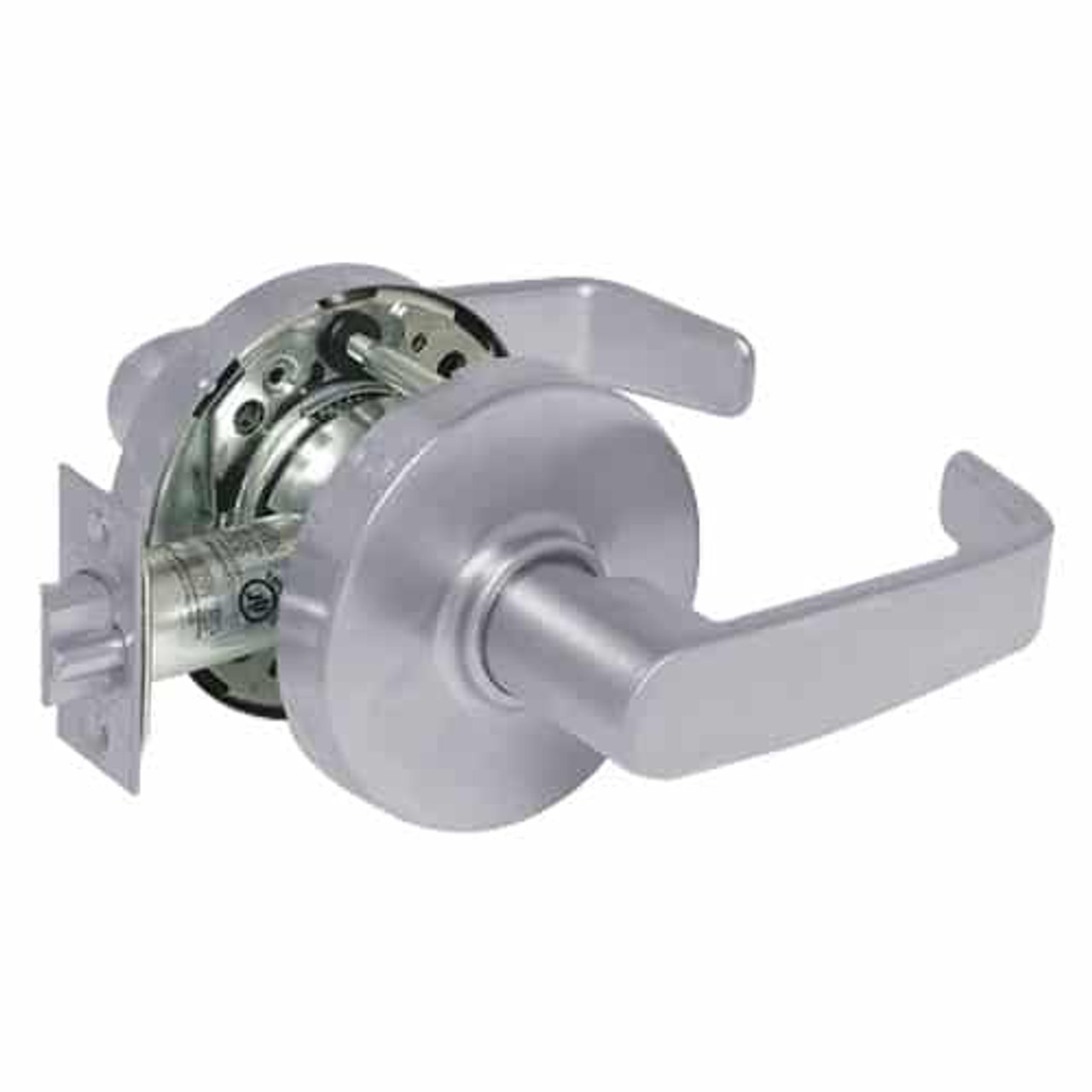 28-10U15-LL-26D Sargent 10 Line Cylindrical Passage Locks with L Lever Design and L Rose in Satin Chrome