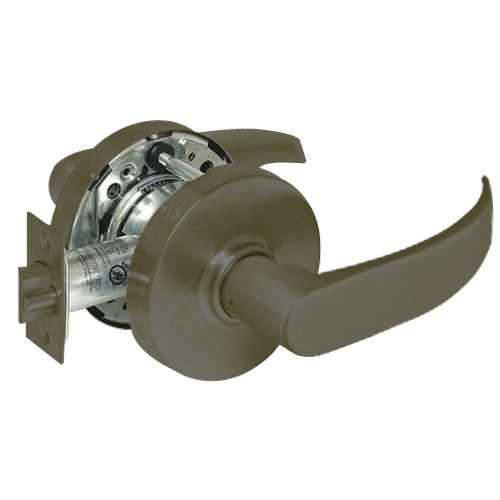28-10G13-LP-10B Sargent 10 Line Cylindrical Exit Locks with P Lever Design and L Rose in Oil Rubbed Bronze
