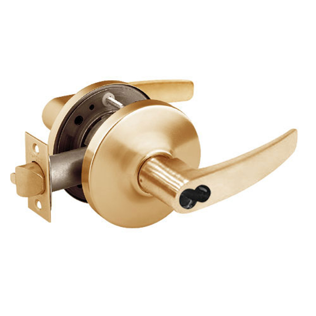 2870-10G37-GB-10 Sargent 10 Line Cylindrical Classroom Locks with B Lever Design and G Rose Prepped for SFIC in Dull Bronze