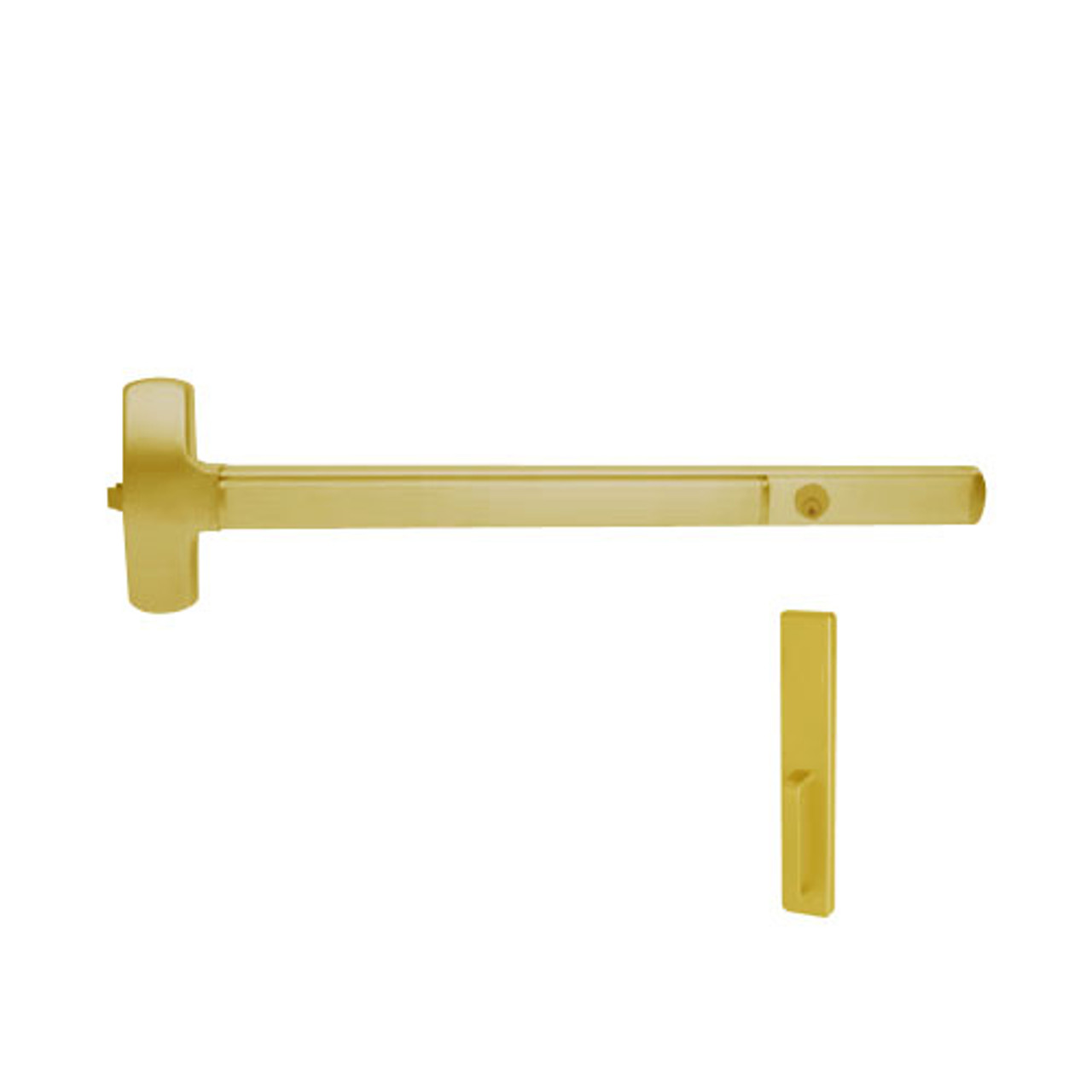 CD25-R-DT-US3-3 Falcon Exit Device in Polished Brass