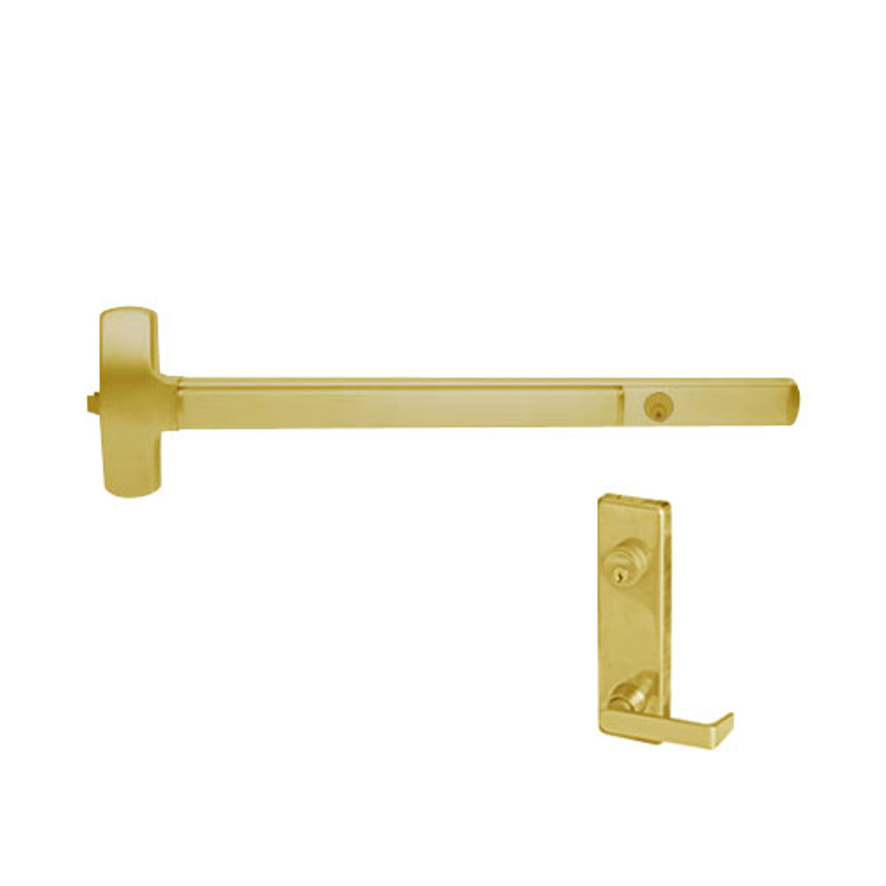 CD25-R-L-DANE-US3-4-LHR Falcon Exit Device in Polished Brass