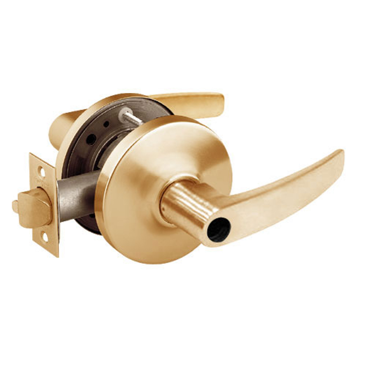 28LC-10G16-GB-10 Sargent 10 Line Cylindrical Classroom Locks with B Lever Design and G Rose Less Cylinder in Dull Bronze