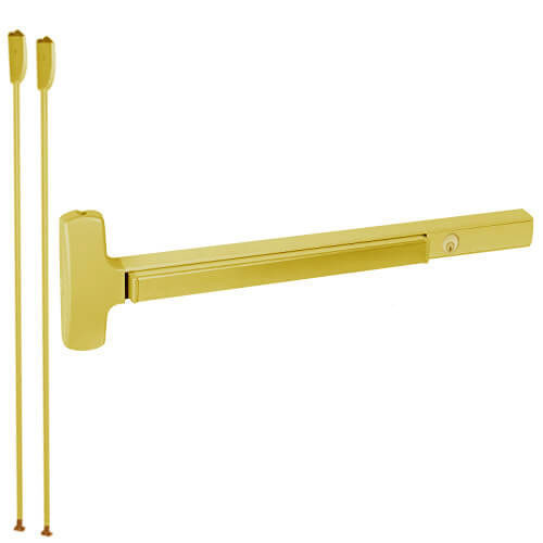 CD25-V-EO-US3-4 Falcon Exit Device in Polished Brass