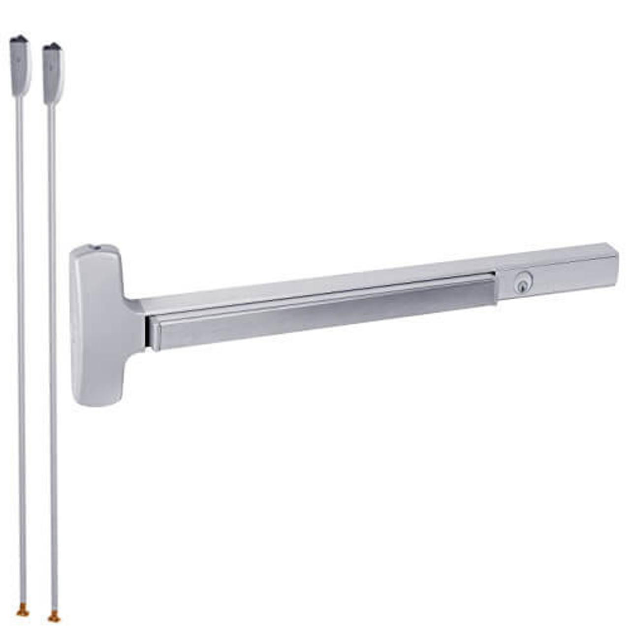 CD25-V-NL-OP-US26-4 Falcon Exit Device in Polished Chrome