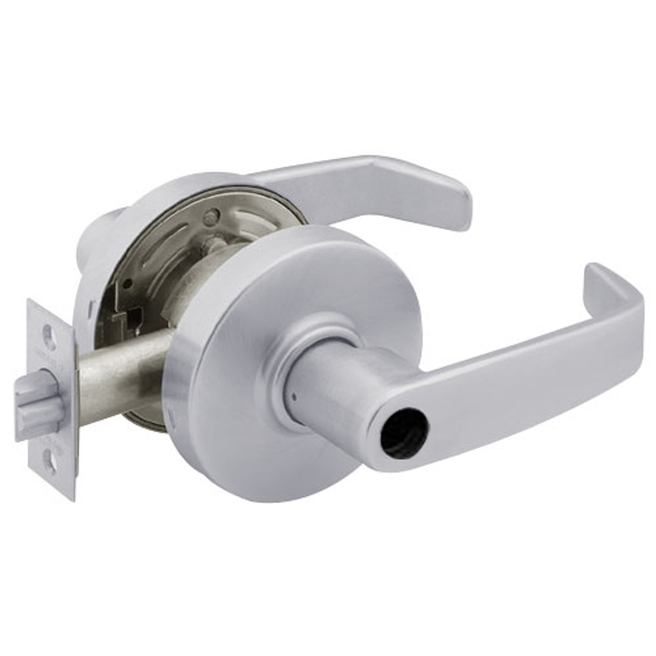 28LC-7G05-LL-26D Sargent 7 Line Cylindrical Entrance/Office Locks with L Lever Design and L Rose Less Cylinder in Satin Chrome