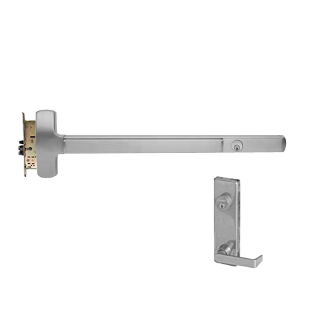 CD25-M-L-DANE-US15-3-RHR Falcon Exit Device in Satin Nickel