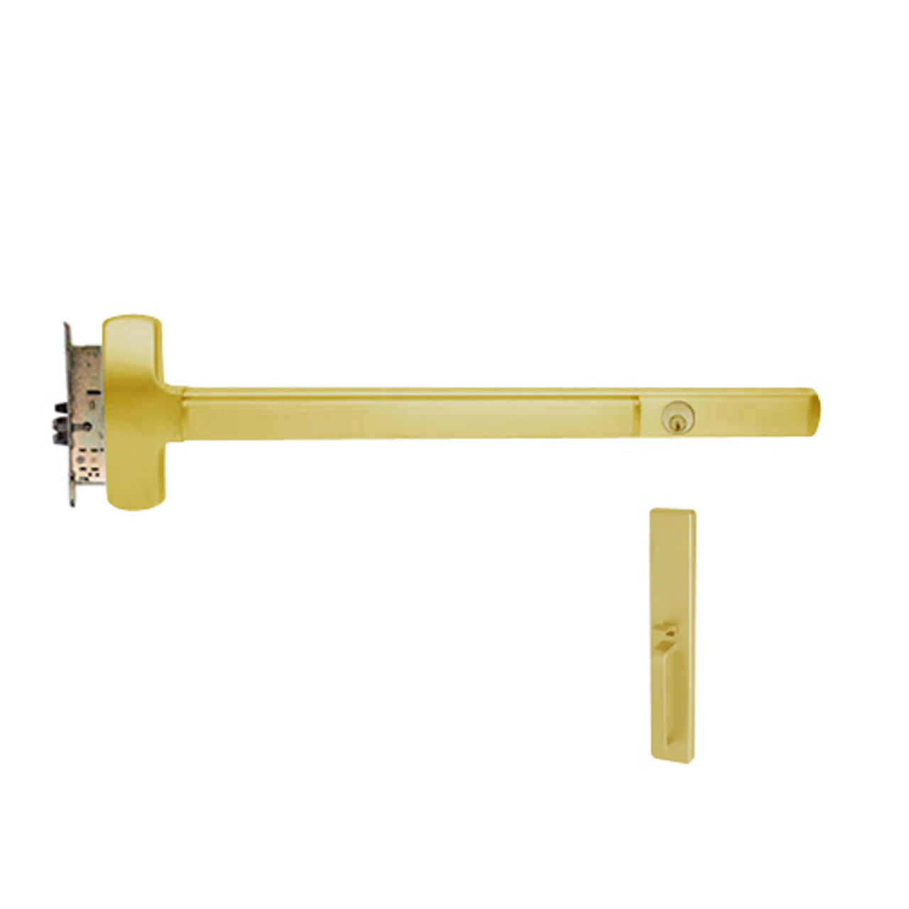 CD25-M-TP-BE-US3-3-LHR Falcon Exit Device in Polished Brass