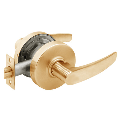 28-7U15-LB-10 Sargent 7 Line Cylindrical Passage Locks with B Lever Design and L Rose in Satin Bronze