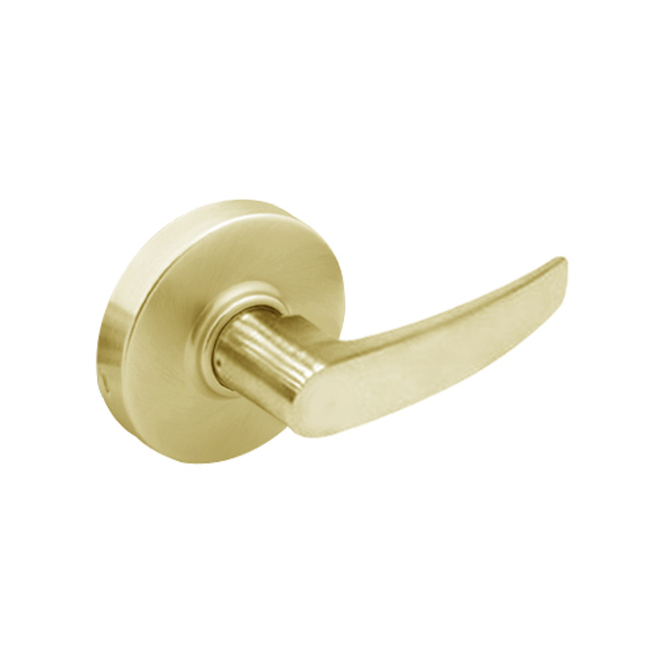 28-7U94-LB-04 Sargent 7 Line Cylindrical Double Lever Pull with B Lever Design and L Rose in Satin Brass