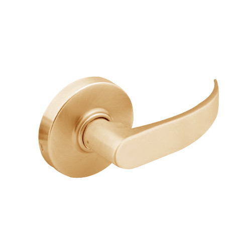 28-7U93-LP-10 Sargent 7 Line Cylindrical Single Lever Pull with P Lever Design and L Rose in Satin Bronze