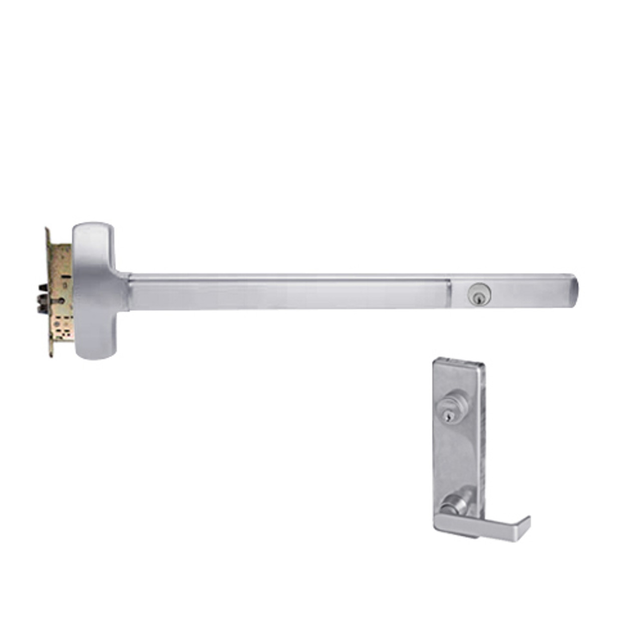 CD25-M-L-DANE-US32-4-RHR Falcon Exit Device in Polished Stainless Steel