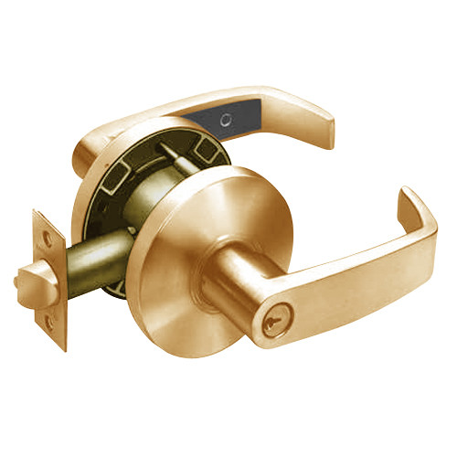 28-65G37-KL-10 Sargent 6500 Series Cylindrical Classroom Locks with L Lever Design and K Rose in Satin Bronze