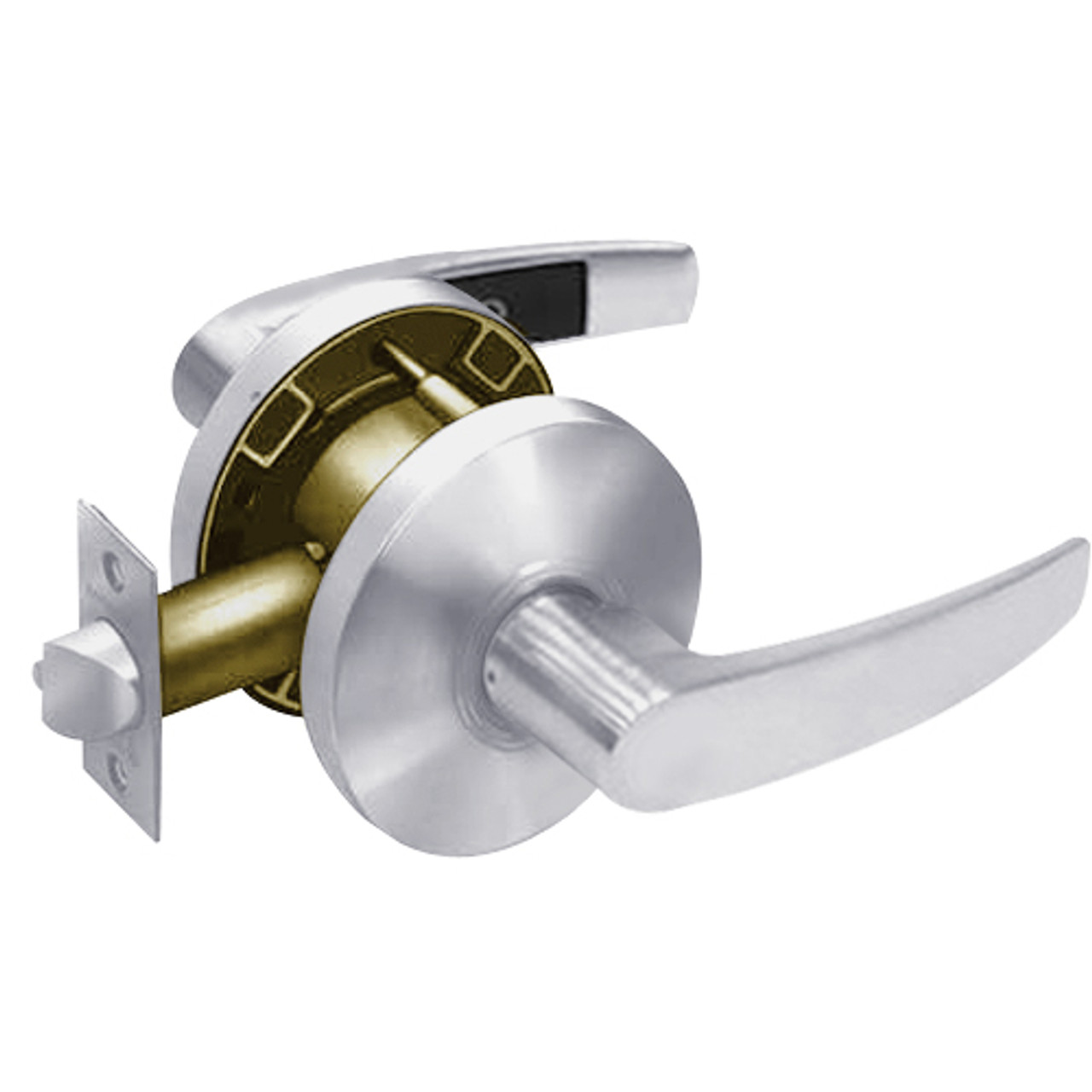 28-65U65-KB-26D Sargent 6500 Series Cylindrical Privacy Locks with B Lever Design and K Rose in Satin Chrome