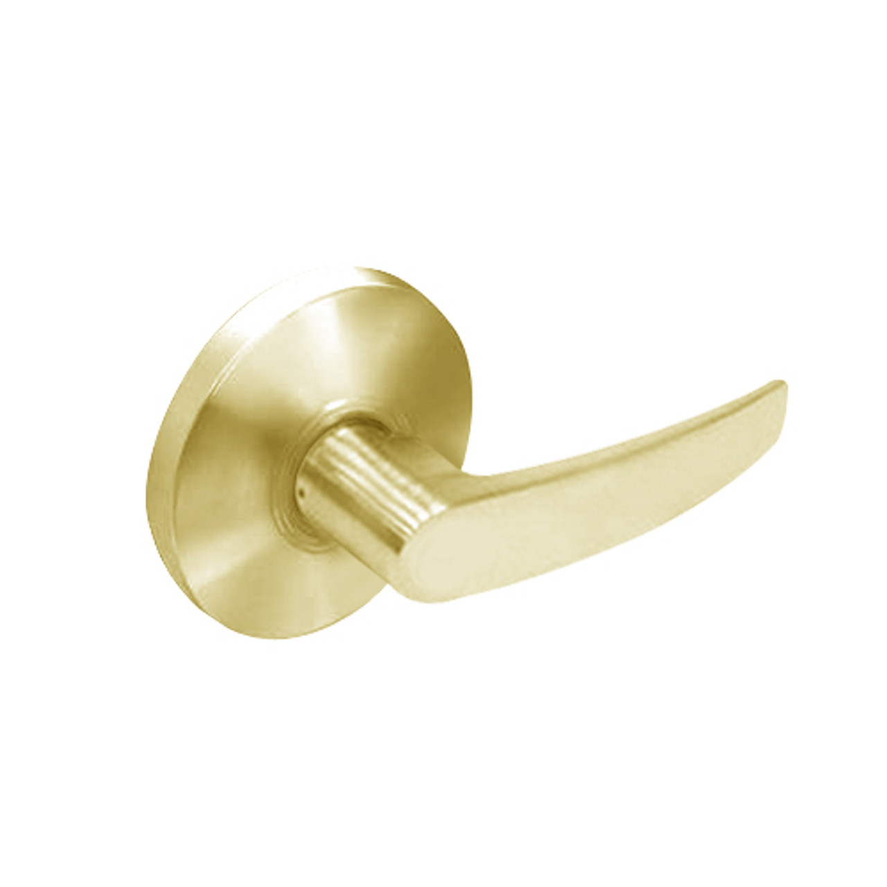 28-65U94-KB-03 Sargent 6500 Series Cylindrical Double Lever Pull with B Lever Design and K Rose in Bright Brass