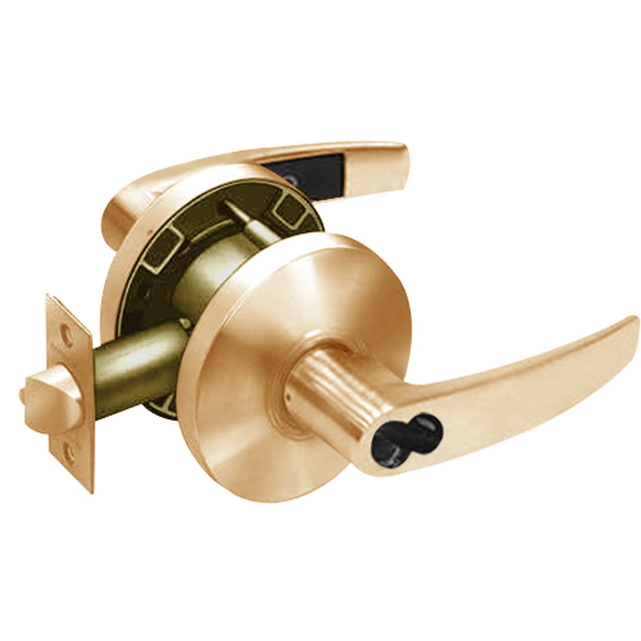 2870-65G05-KB-10 Sargent 6500 Series Cylindrical Entrance/Office Locks with B Lever Design and K Rose Prepped for SFIC in Dull Bronze