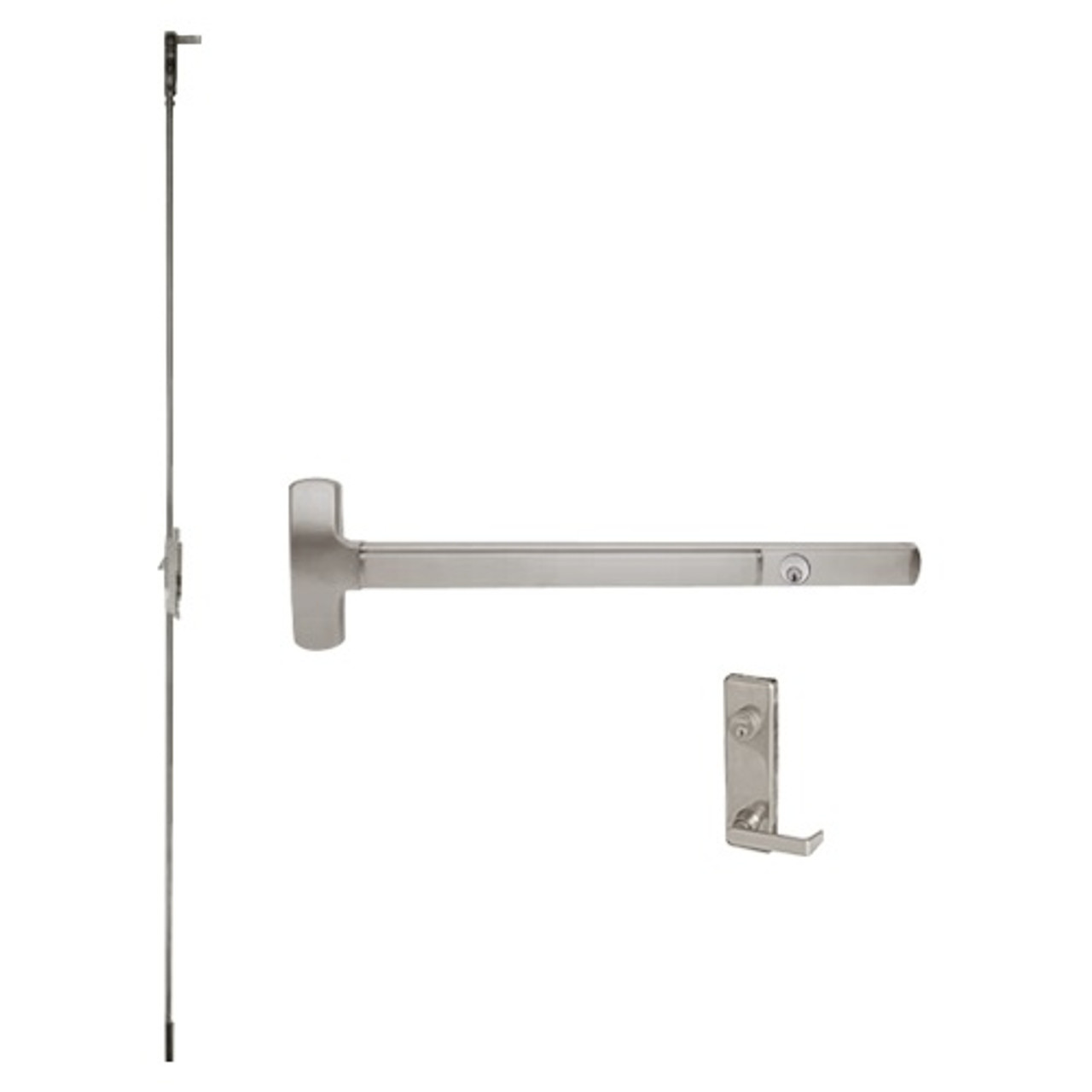 CD25-C-L-DANE-US32D-3-LHR Falcon Exit Device in Satin Stainless Steel