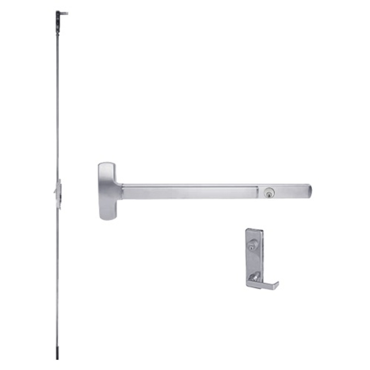 CD25-C-L-DANE-US32-3-LHR Falcon Exit Device in Polished Stainless Steel