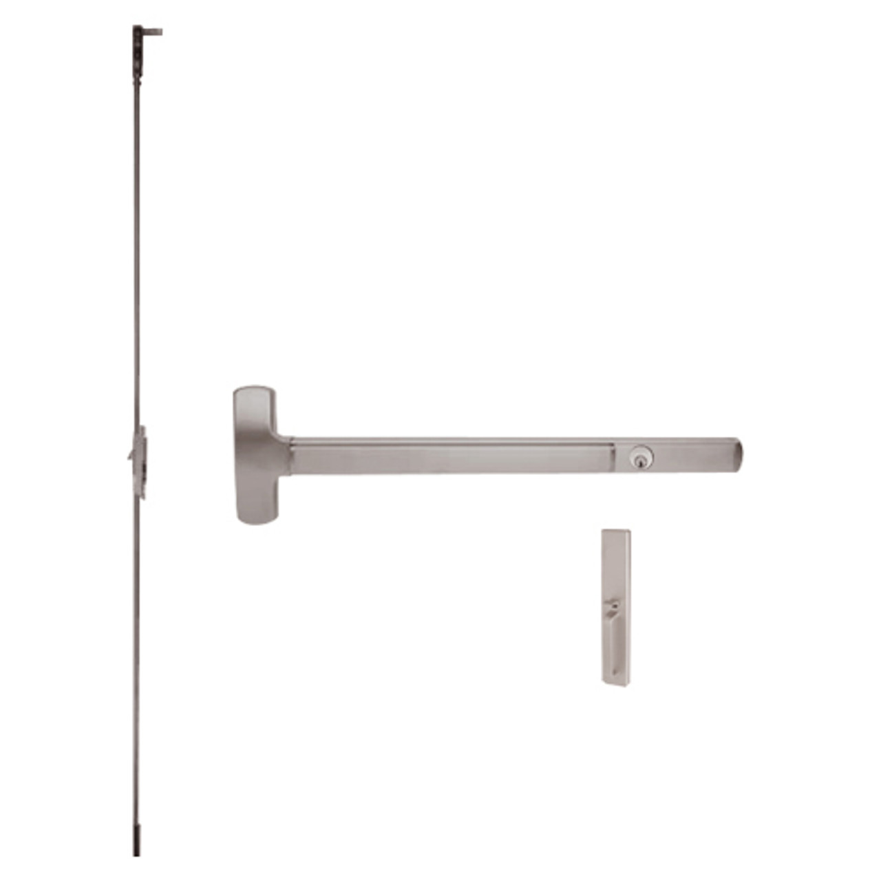 CD25-C-TP-BE-US28-4 Falcon Exit Device in Anodized Aluminum