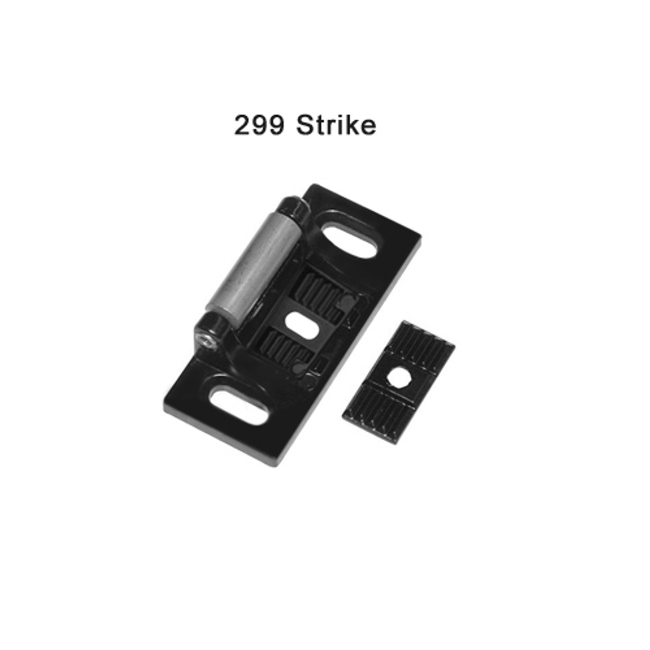 CD24-R-NL-OP-US19-3 Falcon 24 Series Night Latch with Less Trim Rim Exit Device in Flat Black Painted