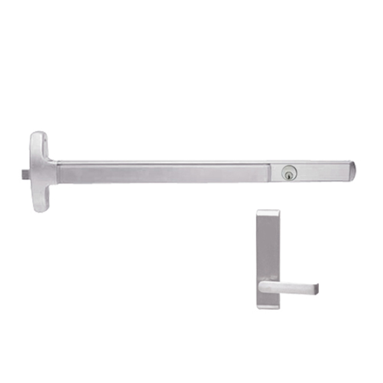 CD24-R-L-DT-DANE-US32-3-LHR Falcon Exit Device in Polished Stainless Steel