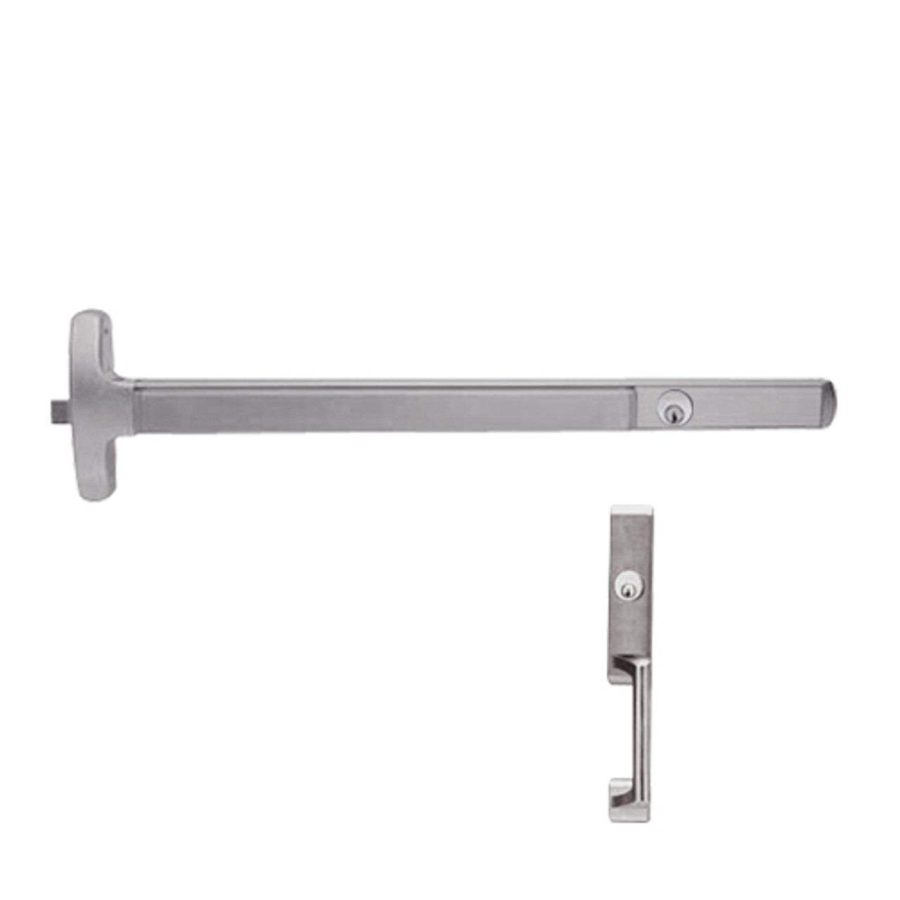 CD24-R-NL-US32D-3-LHR Falcon Exit Device in Satin Stainless Steel