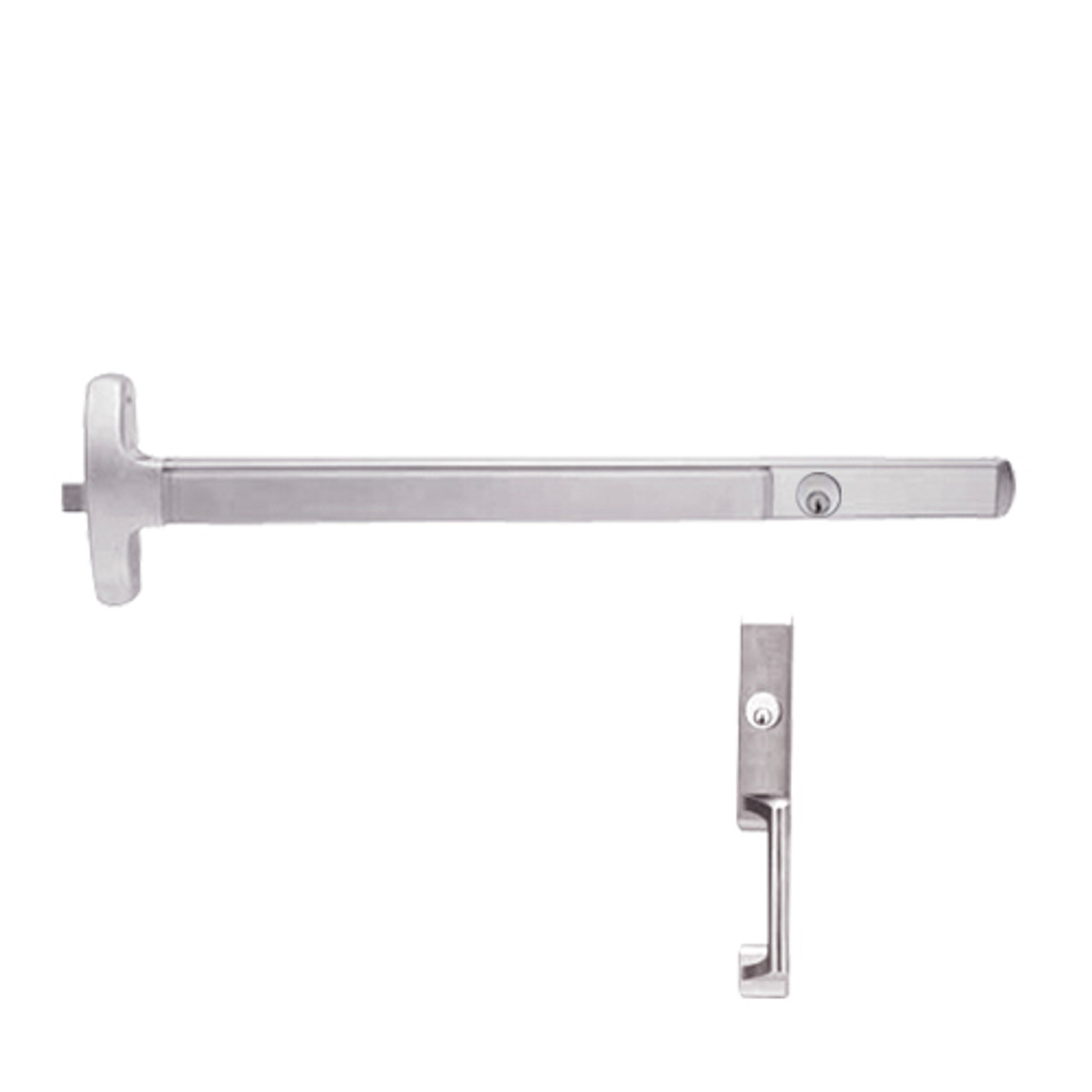 CD24-R-NL-US32-3-LHR Falcon Exit Device in Polished Stainless Steel